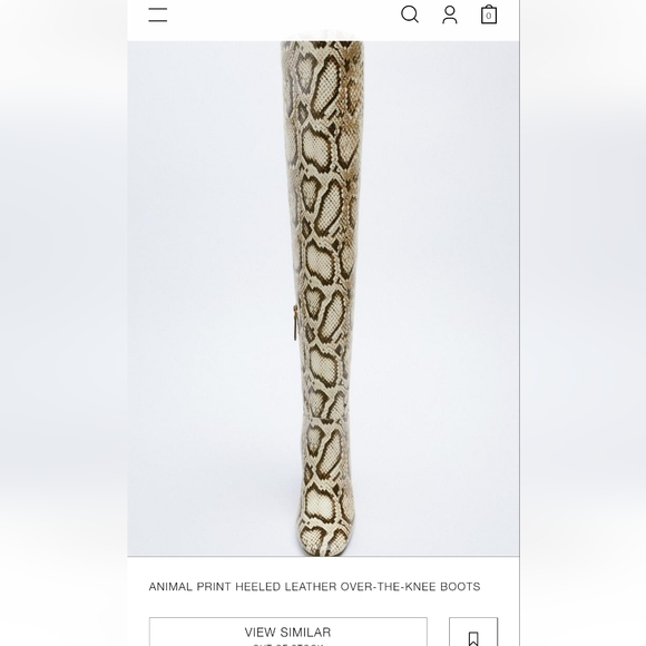 Zara over the knee bootssize 36,size 6 - Picture 3 of 5